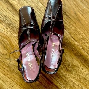Prada heels.